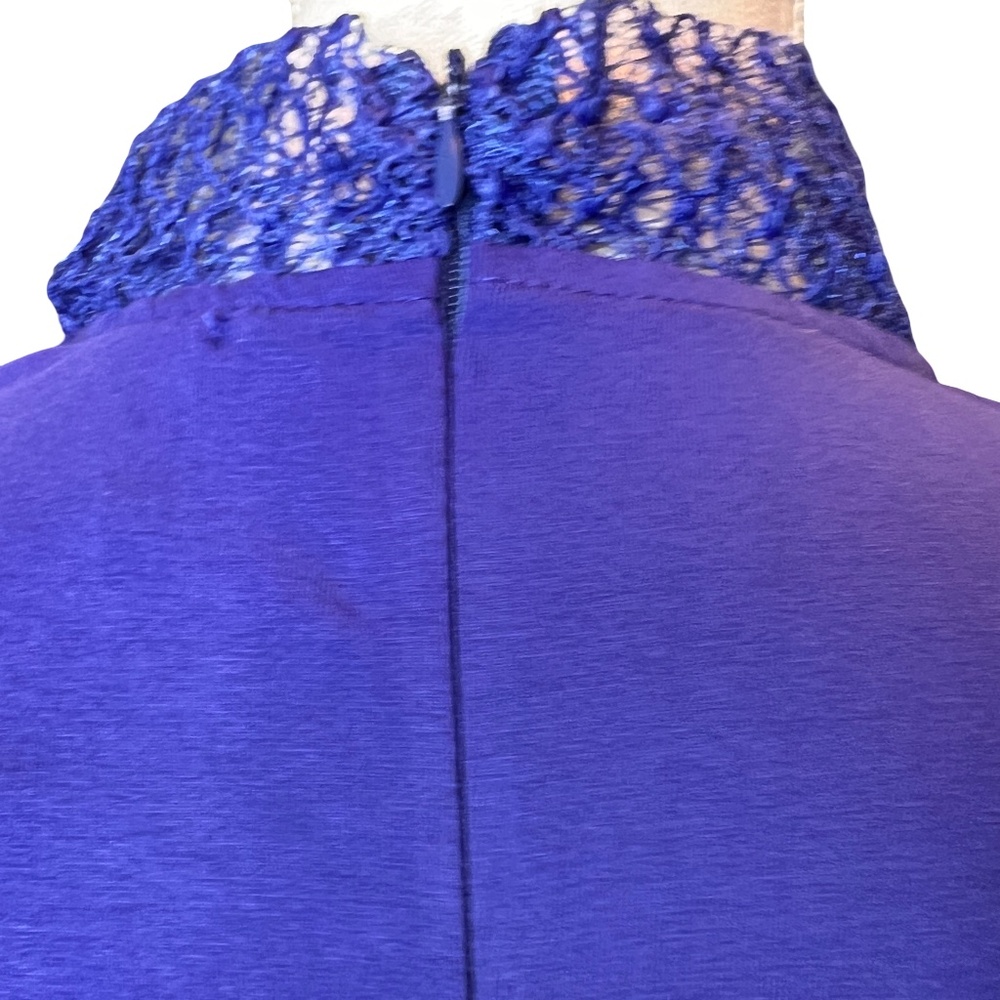 #A128   JJ FAIRYLAND Vintage-Inspired  Royal Blue Hi-Lo Hemline Drama NWT  M - Picture 9 of 12
